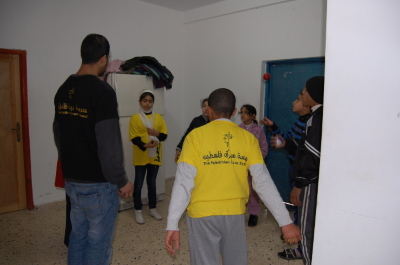 A Glimpse of Training Held by the Palestinian Circus School in Far'a Palestinian Refugee 
