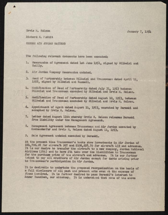 Judicial File of Anwar Nusseibeh, the 1950s