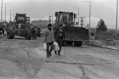 A Photograph of the Israeli Military Checkpoint/Qalandya, Taken by Joss Dray, 2001