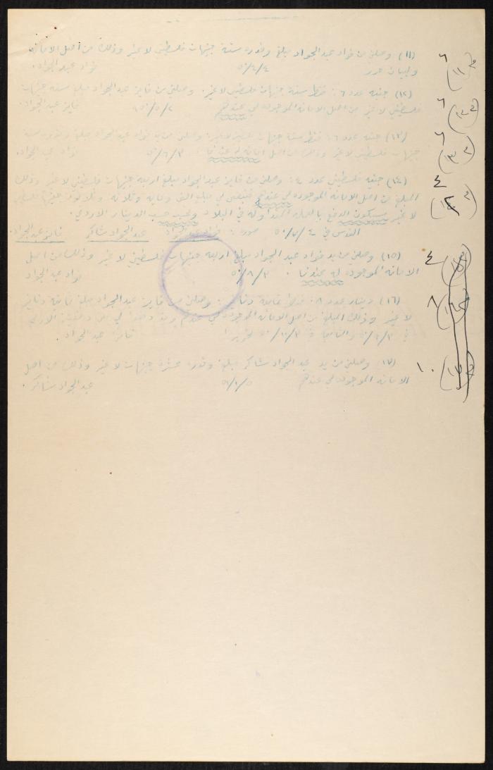 Judicial File of Anwar Nusseibeh, 1950-1951
