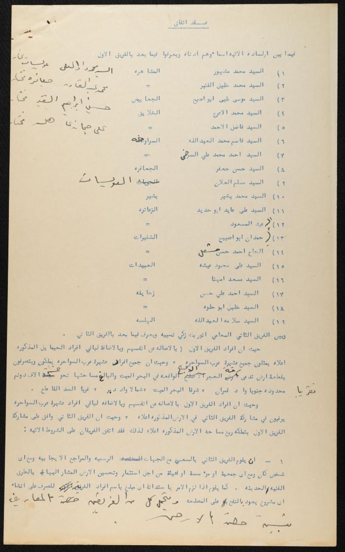 Judicial File of Anwar Nusseibeh, the 1950s