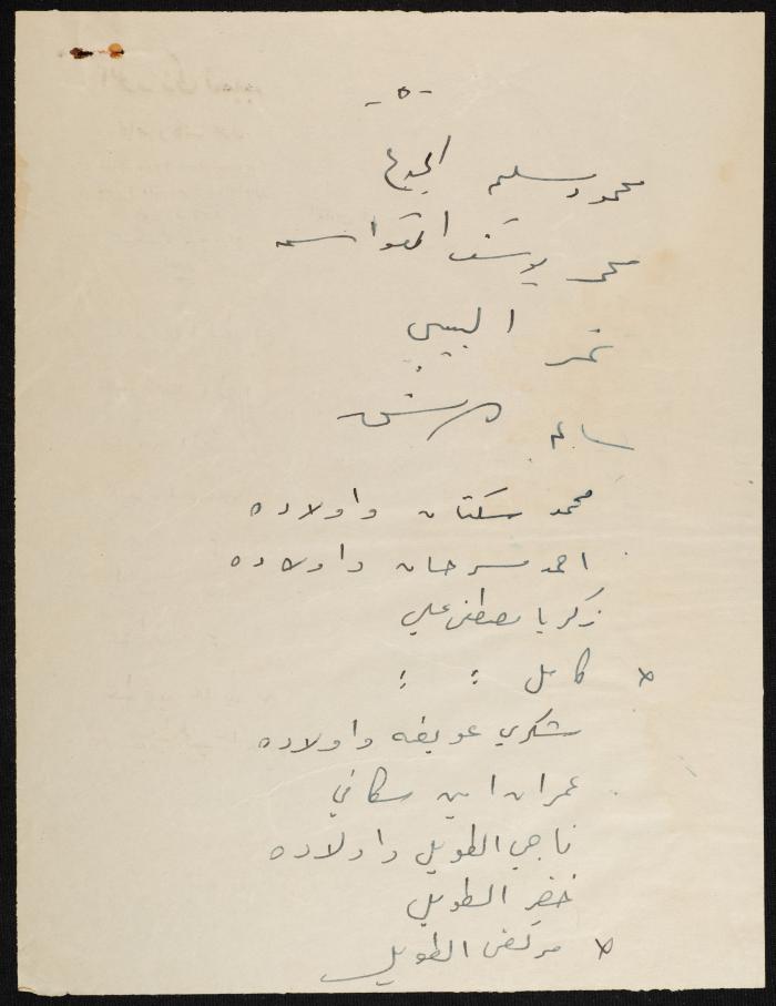 Judicial File of Anwar Nusseibeh, 1950
