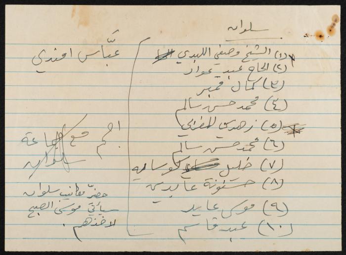 Judicial File of Anwar Nusseibeh, 1950