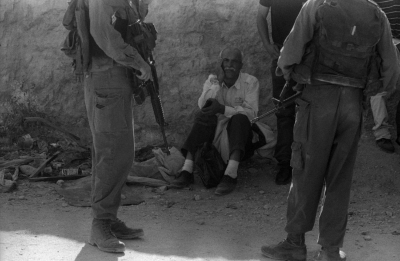 A Photograph of the Israeli Military Checkpoint/Qalandya, Taken by Joss Dray, 2001