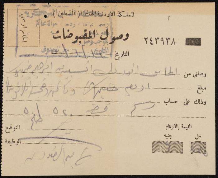 Judicial File of Anwar Nusseibeh, 1950