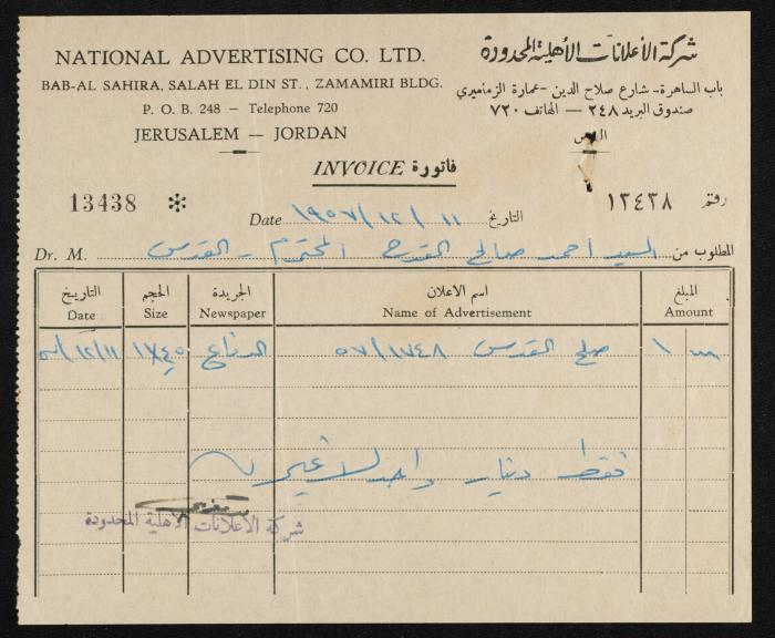 Judicial File of Anwar Nusseibeh, 1963