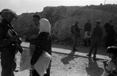 A Photograph of the Israeli Military Checkpoint/Qalandya, Taken by Joss Dray, 2001