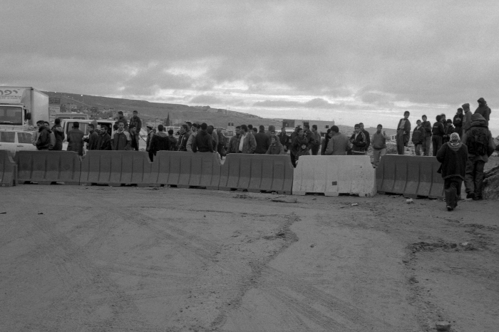 A Photograph of the Israeli Military Checkpoint/Qalandya, Taken by Joss Dray, 2001