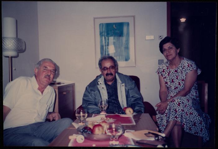 Zahi and Maggie Karkabi with Ali Ashour, Prague, 1985
