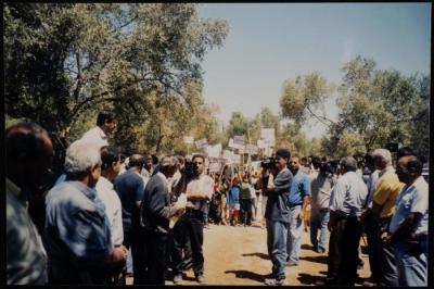 A Demonstration of the Israeli Communist Party, Umm az-Zinat Village, 2002