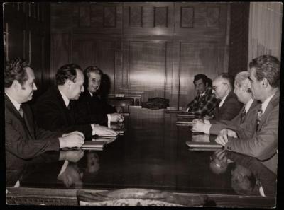 The Meeting of Ceaușescu and Zahi Karkabi, 1978