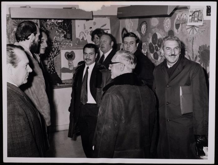 Zahi Karkabi with a Delegation from the Israeli Communist Party, France, 1971