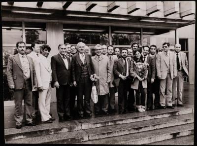 Zahi Karkabi with a Delegation of Arab Local Authorities, Germany, the 1970s