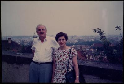 Zahi and Maggie Karkabi, Prague, 1985