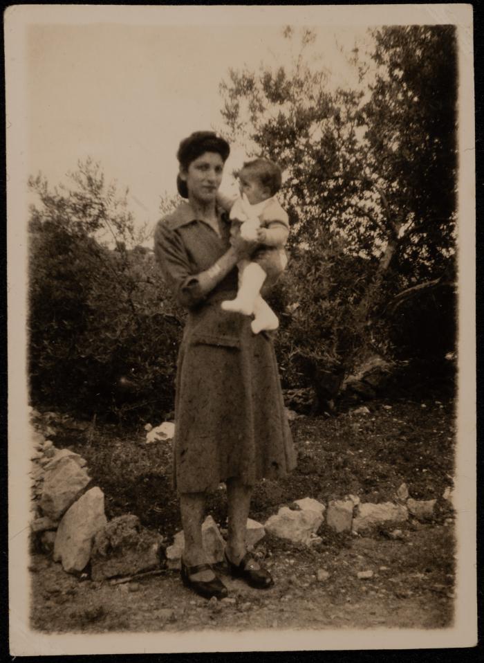 Mai Katila and Camilla, Nazareth, 7 May 1950