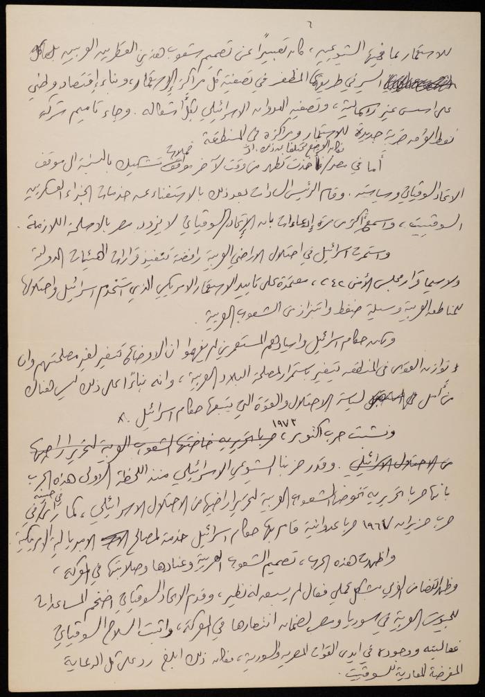 مسودة مقال عن الحزب الشيوعي للاحتلال الإسرائيلي،1977