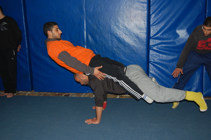 A Glimpse of Training Held by the Palestinian Circus School in Far'a Palestinian Refugee 
