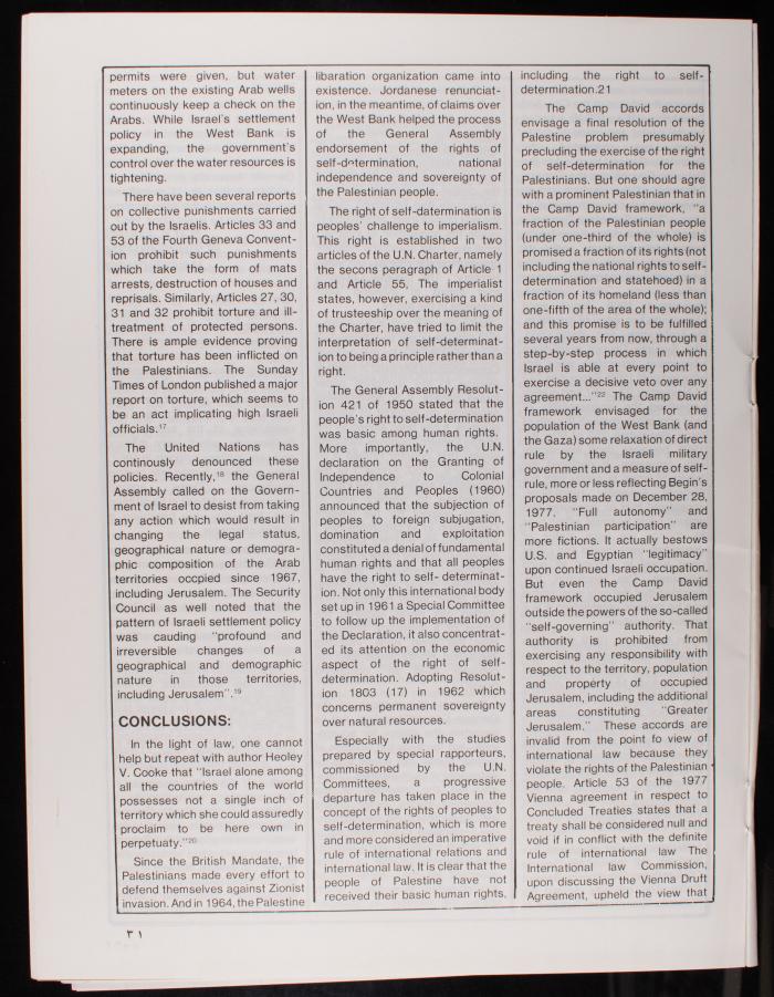 Issue 100 of al-Quds Newsletter, the Royal Committee for Jerusalem Affairs, June 1982