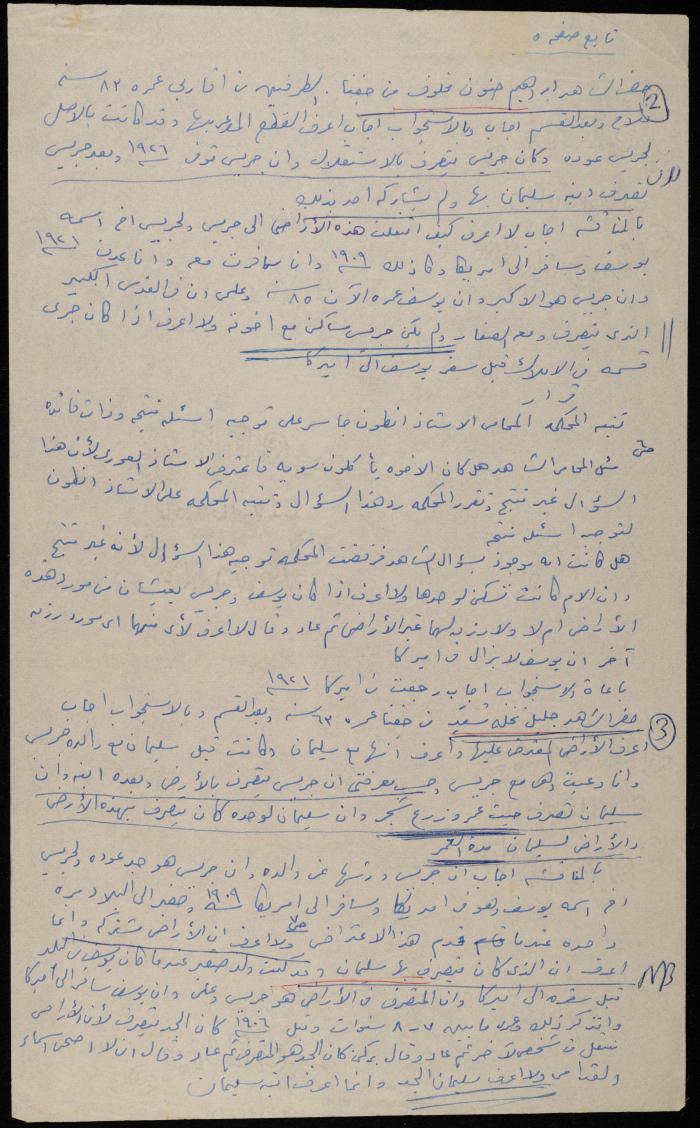 محضر جلسة قضائية في محكمة القدس، 1963