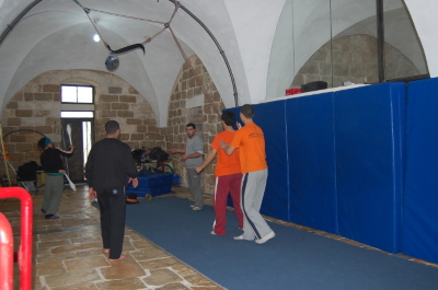 A Glimpse of Training Held by the Palestinian Circus School in Far'a Palestinian Refugee 
