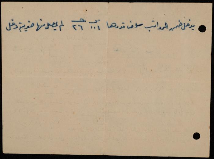 Tax Deduction Certificate, the Jordanian Ministry of Education, 30 June 1955