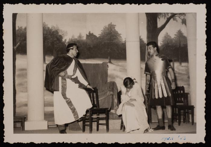 Emil Costandi, Amal Nassar and Walid Bibi, Beirut, 1953
