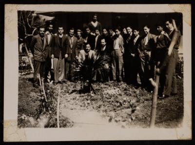 Graduates of the 4th Commercial Secondary Class at al-Amiriya School, Yafa, 8 March 1948