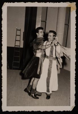 Emil Costandi and Walid Bibi, Beirut, 1953