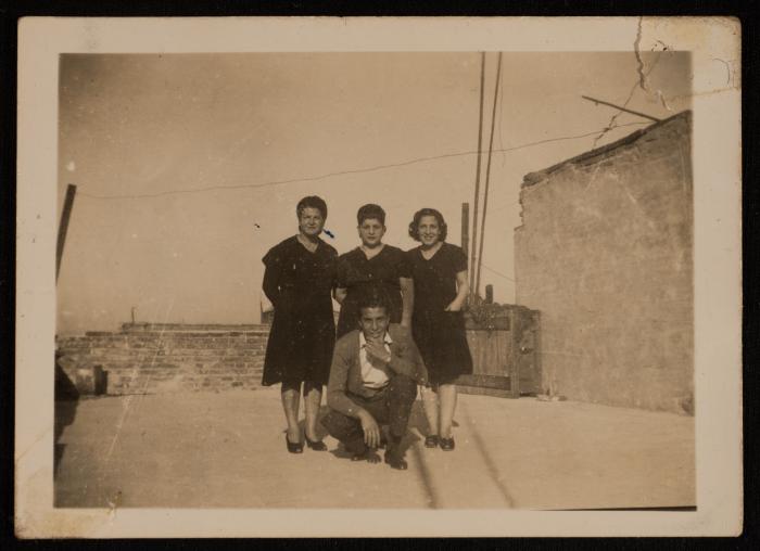 Emil Costandi with His Cousins, Egypt, 11 April 1947