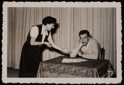 Emil Costandi and Ms Hannah, Beirut, 1953