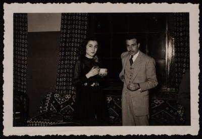 Emil Costandi and Samiha el-Fahs, Beirut, 1953