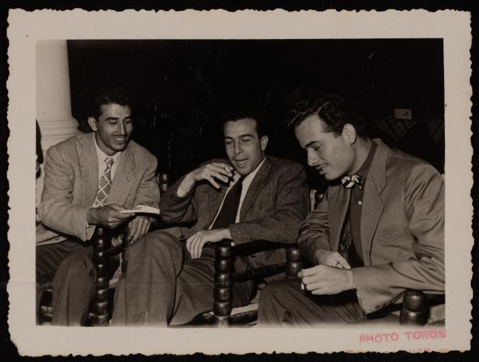Walid Bibi, Emil Costandi and Shafic el-Hout, Beirut, 1952-1953