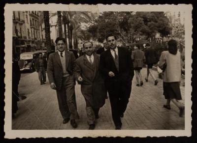 Hani Khoury, Shafic and Labib Costandi, Beirut, 1950