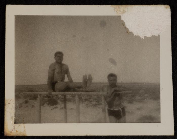 Emil Costandi and Hani Khoury, Qatar, 1949-1950