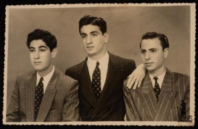 Farid Jadoun, Anton Marcus and Elias Khoury, Yafa, 1947