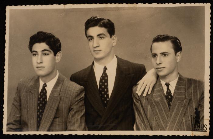 Farid Jadoun, Anton Marcus and Elias Khoury, Yafa, 1947