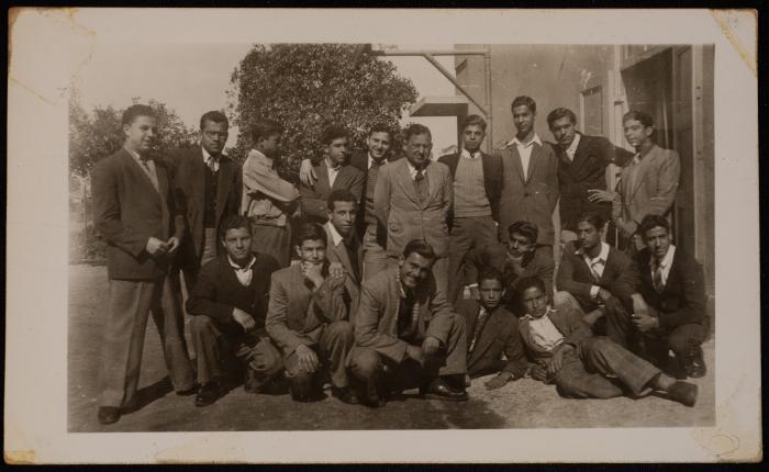Students from al-Amiriya School, Yafa, 1947-1948