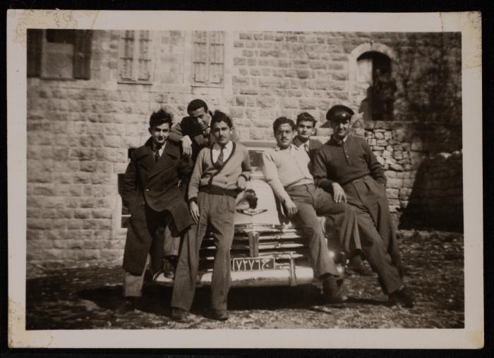 Emil Costandi and Sammy Nakadi with Friends, Lebanon, 1949