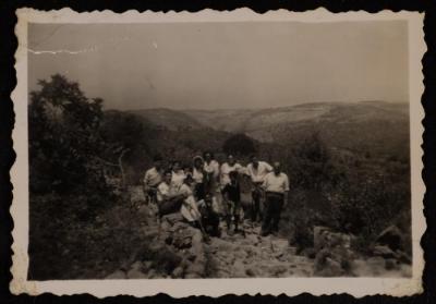 Emil Costandi with Friends and Family, Lebanon, 1948