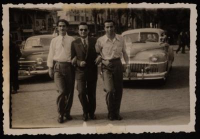 Zaki Audeh, Elias Ghandour and Emil Costandi, Beirut, 1955