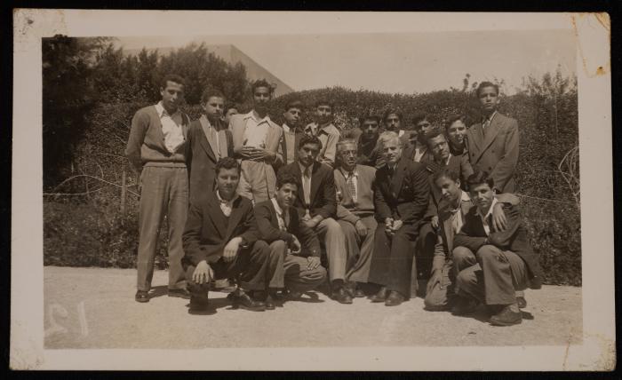 Students and Staff from al-Amiriya School in Yafa, 1947-1948