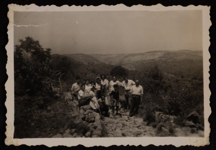 Emil Costandi with Friends and Family, Lebanon, 1948