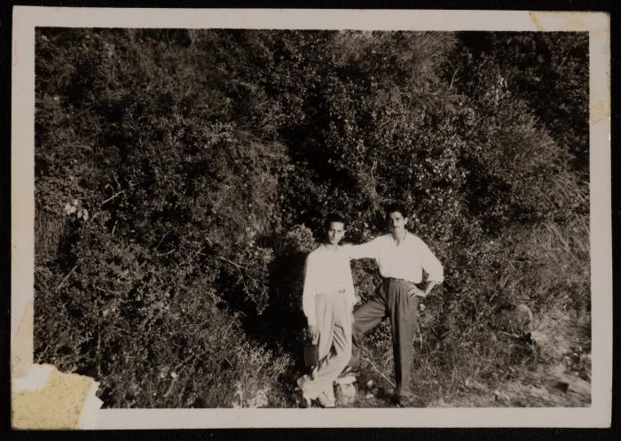 Sammy Nakadi and Rashid, Lebanon, 1949