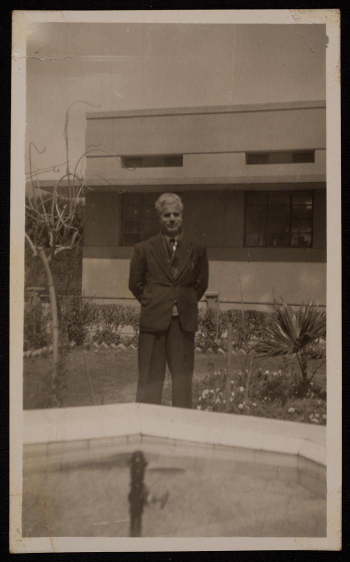 Hafiz Dajani at al-Amiriya School, Yafa, 1947-1948