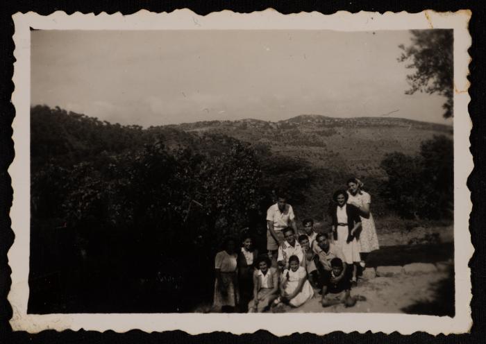 Emil Costandi with Friends and Family, Lebanon, 1948