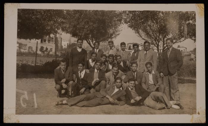 Students from al-Amiriya School in Yafa, 1947-1948