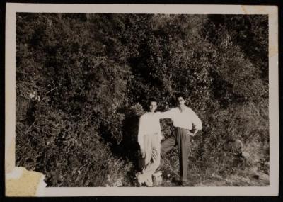 Sammy Nakadi and Rashid, Lebanon, 1949
