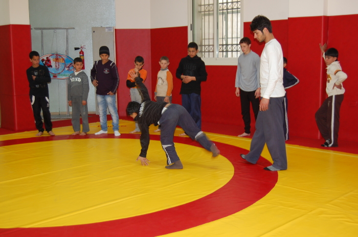 A Glimpse of a Training Held by the Palestinian Circus School in Hebron 