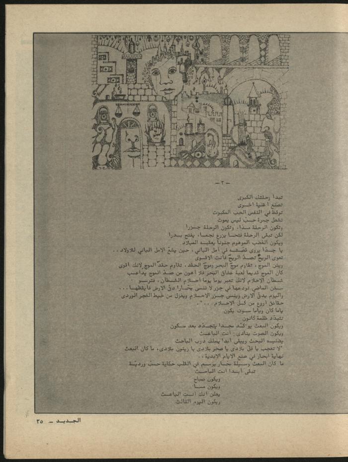 العدد الثامن مجلة الجديد، آب 1981
