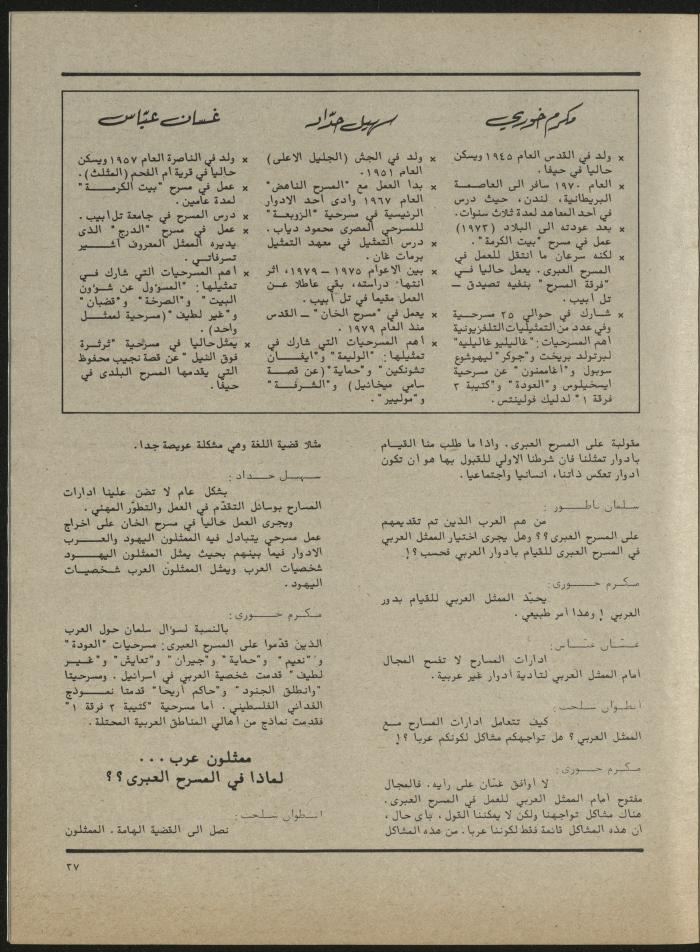 Issues 1 and 2 of al-Jadeed Magazine, January- February 1982